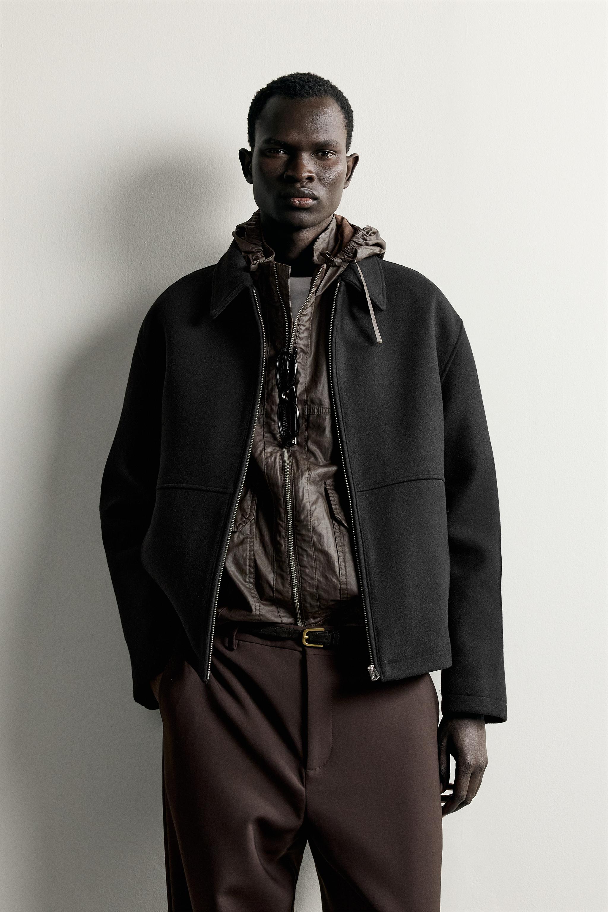 WOOL-BLEND REGULAR FIT JACKET